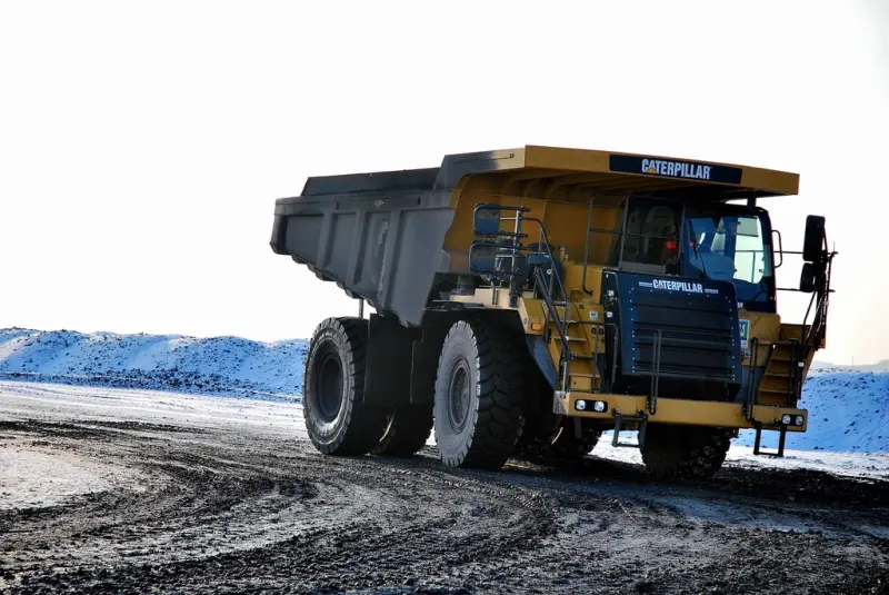 Haul truck on a mine site